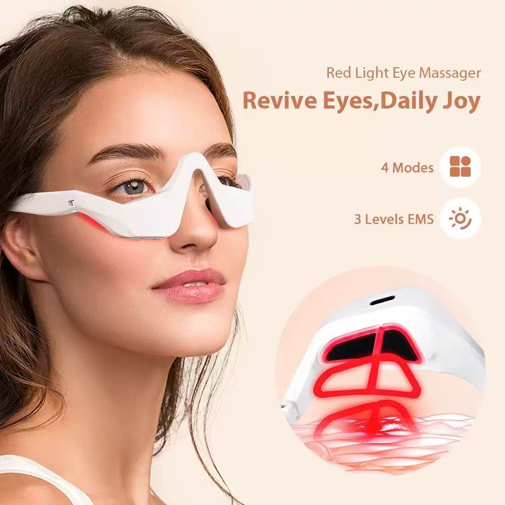 Light Therapy Glasses - Microcurrent Eye & Face LED Red